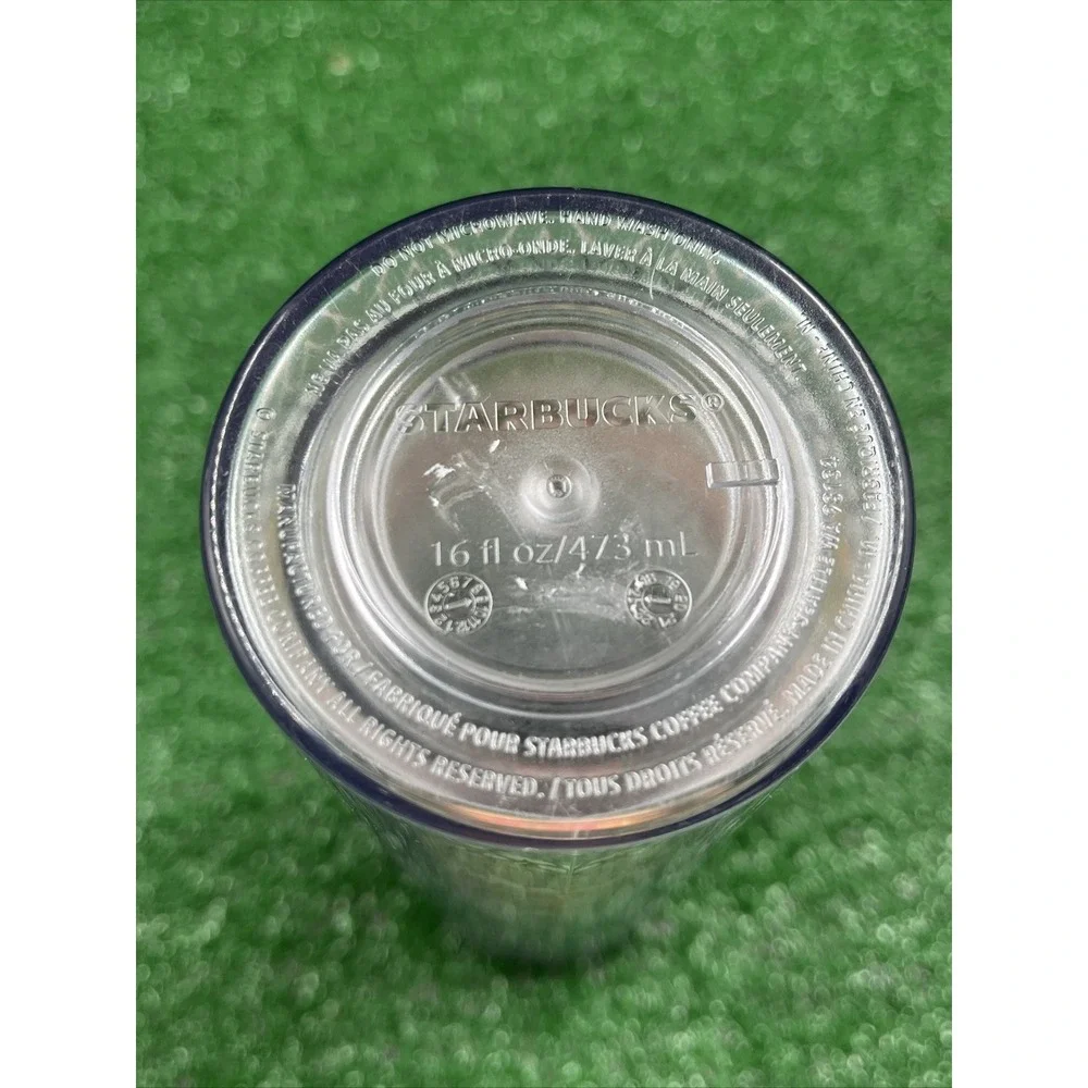 Starbucks 16 Oz HEARTS Twist Lid Travel Tumbler 2018‎ Valentine Rainbow Hearts